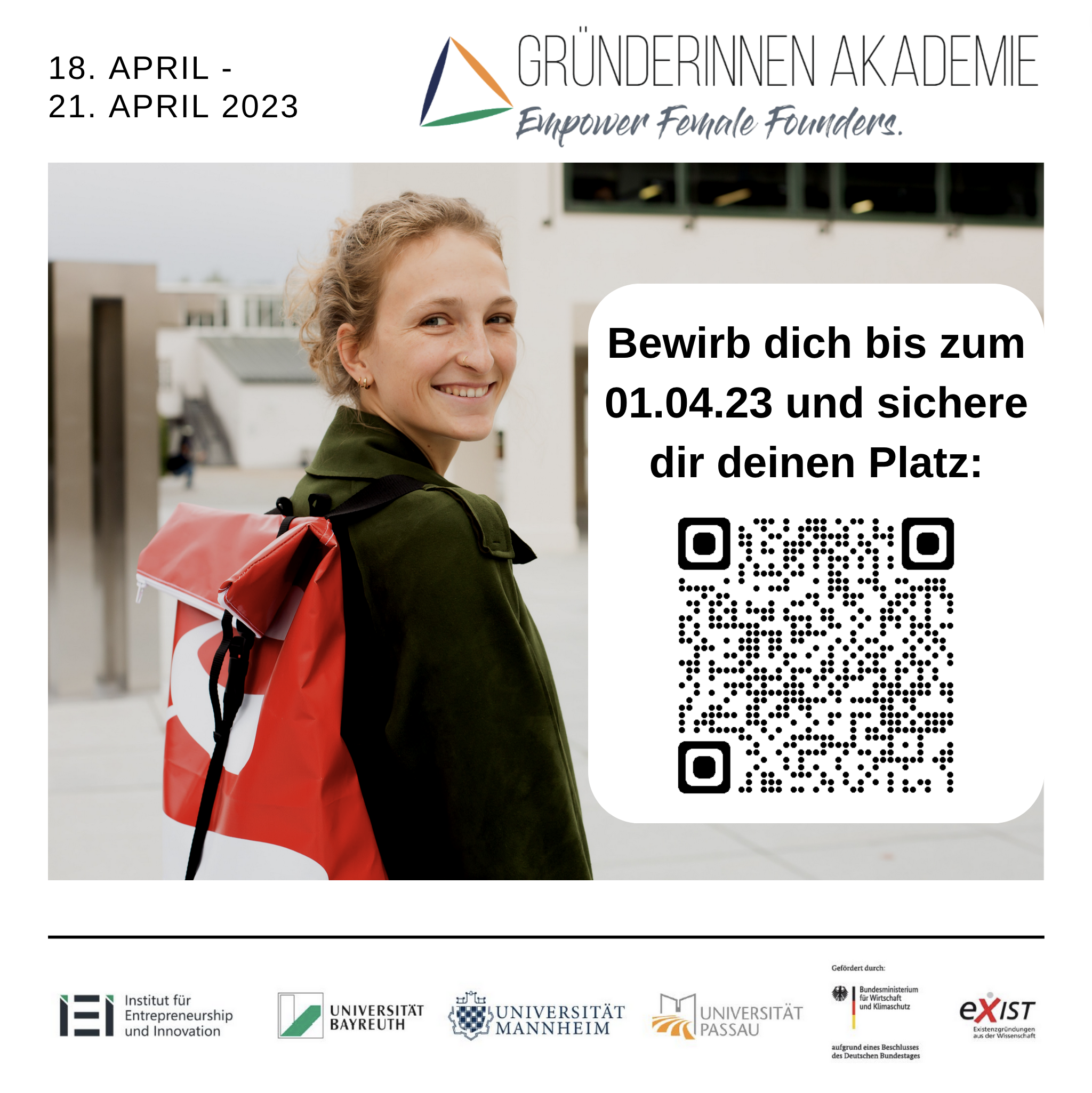 Digitales Info Event Gründerinnen Akademie